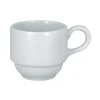 Tasse à expresso empilable rond blanc porcelaine 9 cl Ø 6 cm Charm - RAK Online