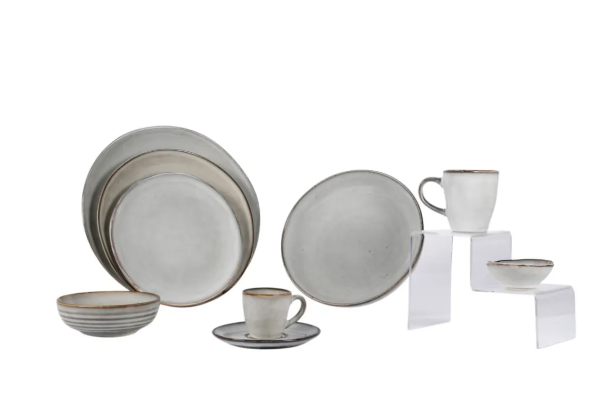 PRO.MUNDI Tasse à expresso gris grès émaillé 9 cl Ø 6,2 cm Sky Outlet