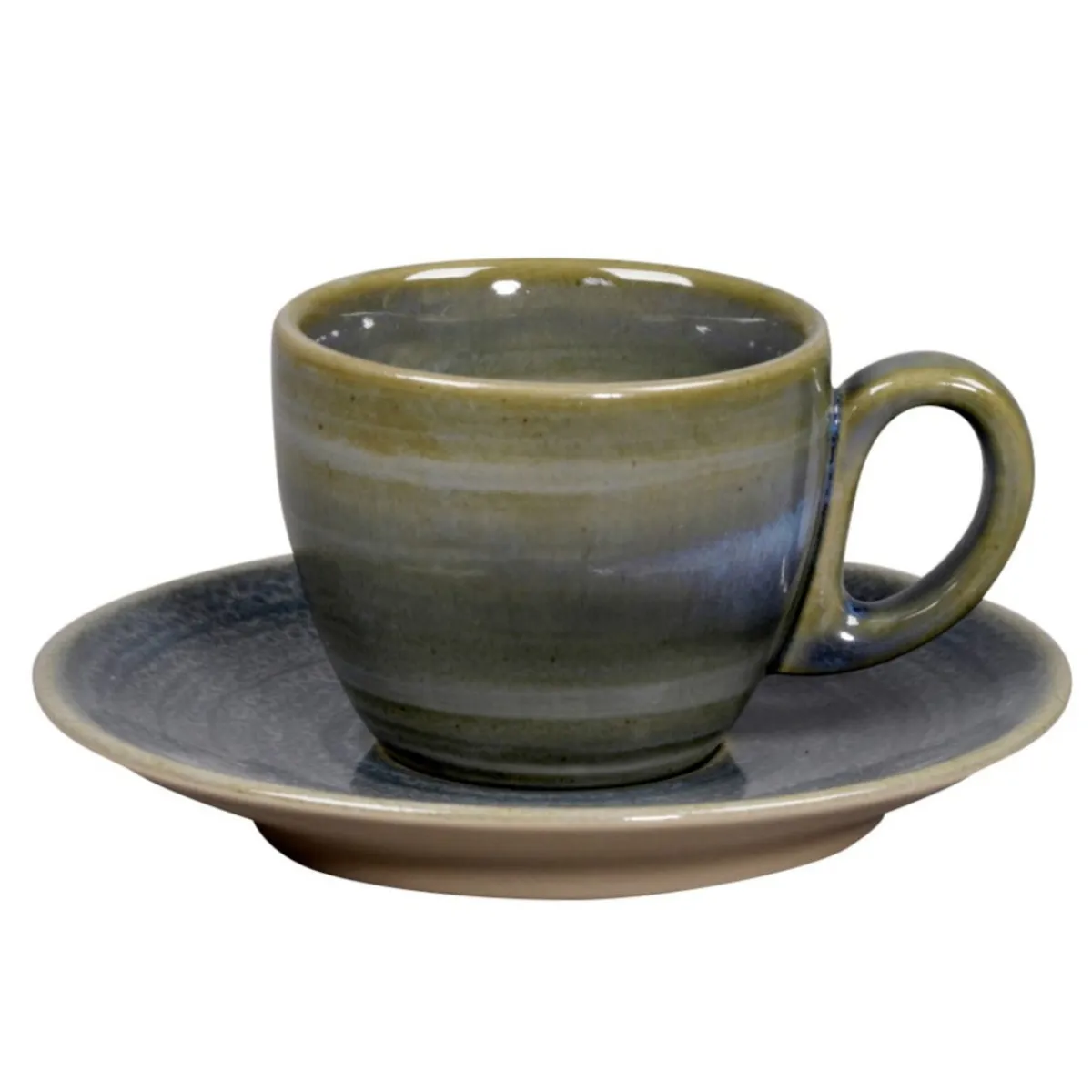 Tasse à expresso Jade porcelaine vitrifiée 8 cl Ø 6,5 cm stone Spot - RAK Discount