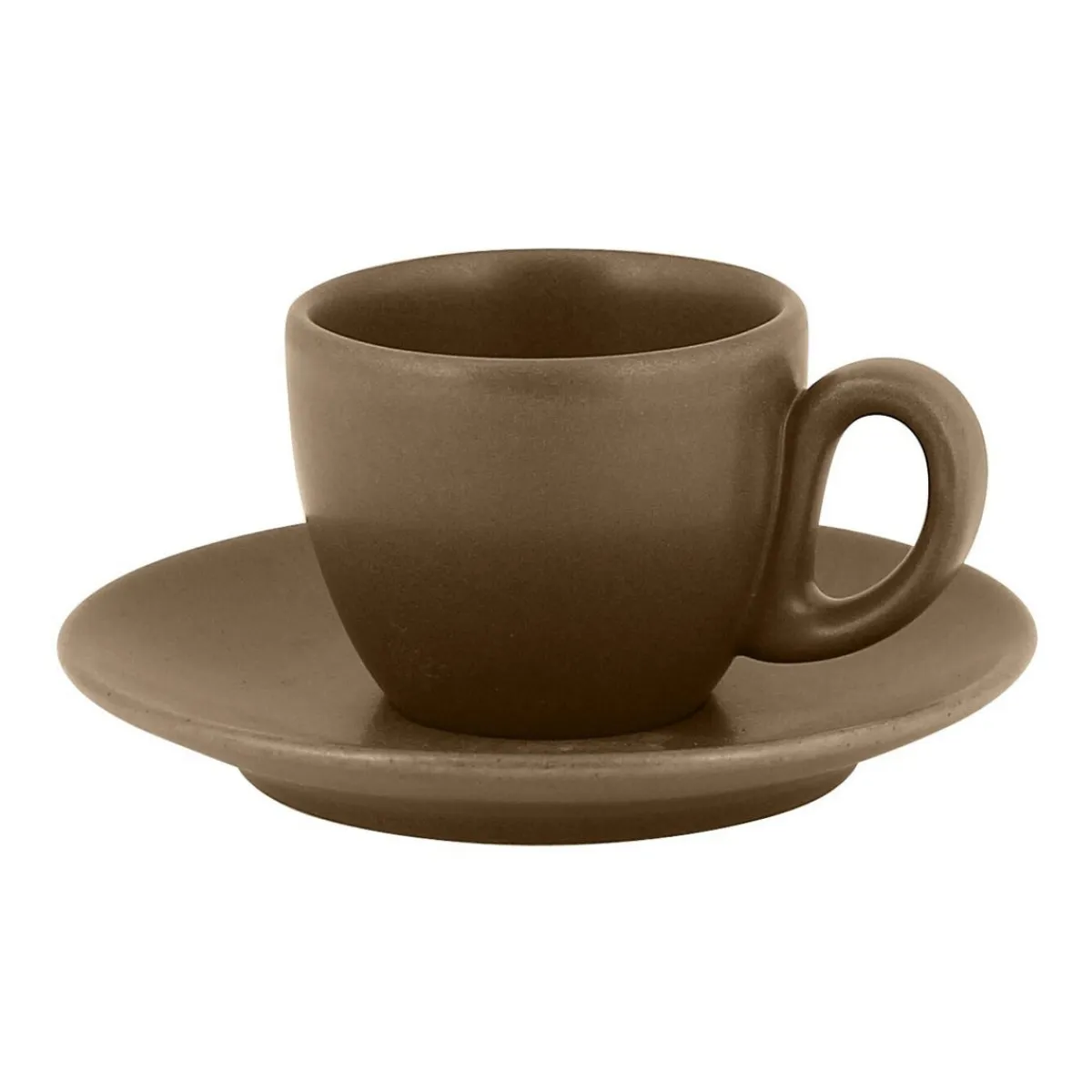 Tasse expresso marron porcelaine vitrifiée 8 cl Ø 6,5 cm Genesis - RAK Online