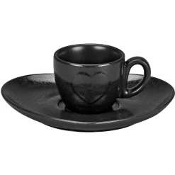 RAK Tasse à expresso noir porcelaine 9 cl Ø 6,7 cm  Cliché New