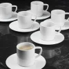 Tasse à expresso rond blanc mélamine 8 cl Ø 5,3 cm Prestige - PLATEX Hot