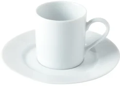 Aucune Tasse à expresso rond blanc porcelaine 10 cl Ø 5,8 cm Roma Discount