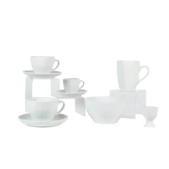 PRO.MUNDI Tasse à expresso rond blanc porcelaine 10 cl Ø 6,3 cm Emotions Hot