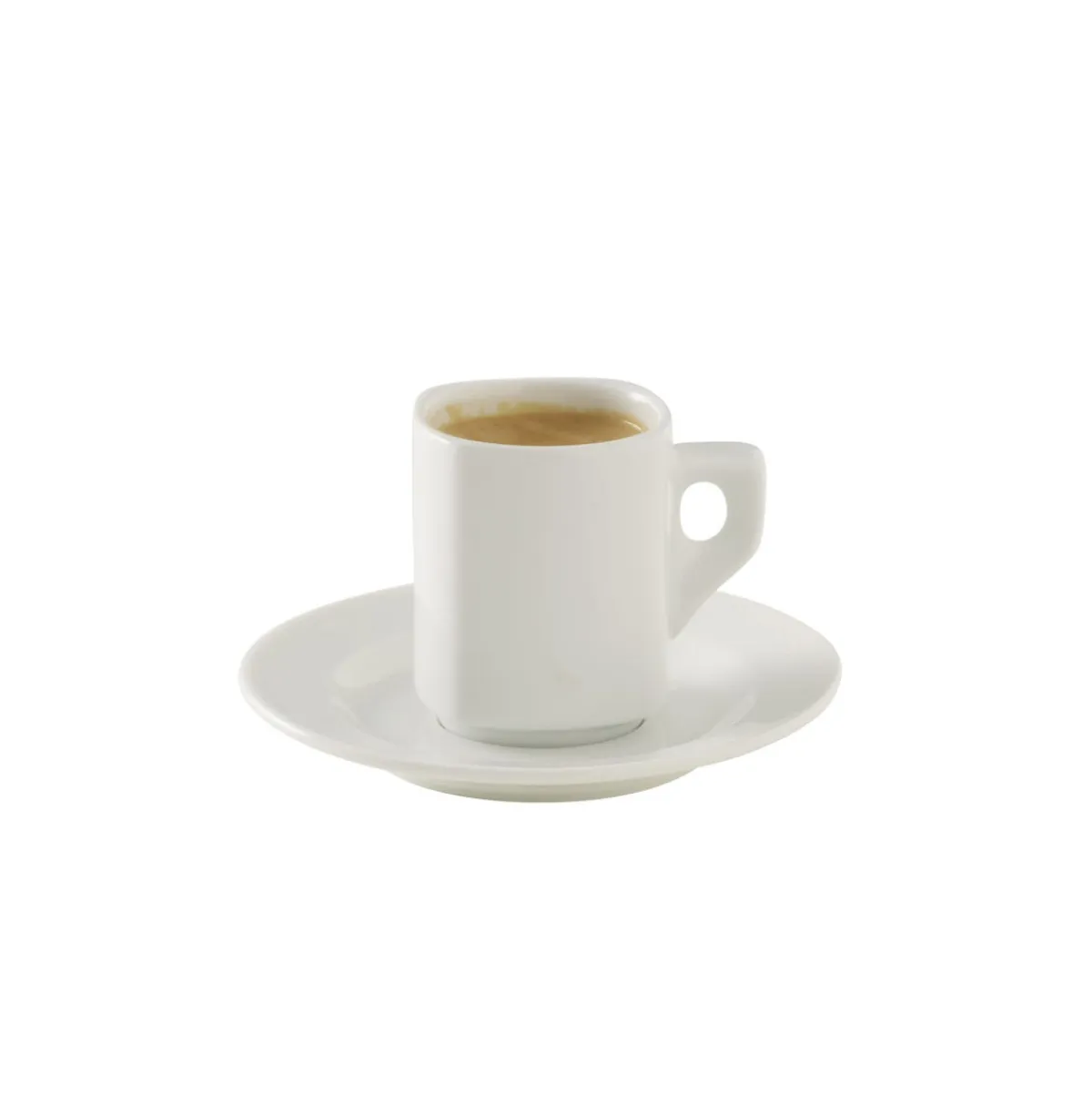 PRO.MUNDI Tasse à expresso rond blanc porcelaine 9 cl Ø 5,2 cm Cafett Online