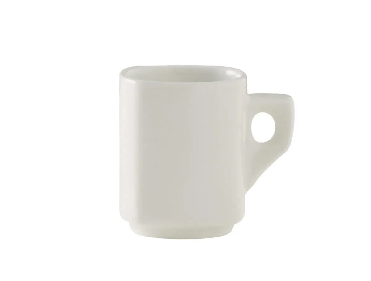 PRO.MUNDI Tasse à expresso rond blanc porcelaine 9 cl Ø 5,2 cm Cafett Online