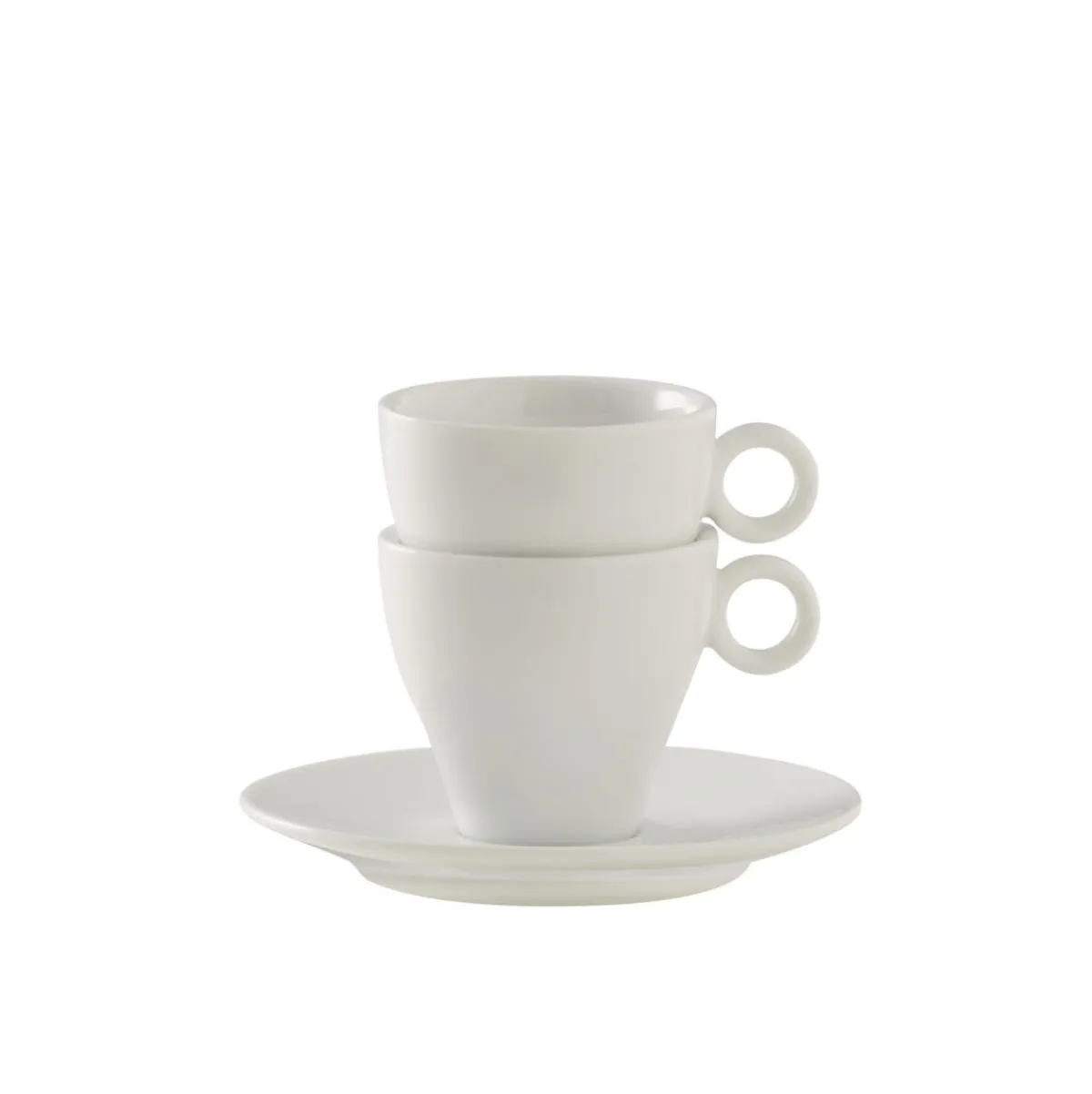 PRO.MUNDI Tasse à expresso rond blanc porcelaine 9 cl Ø 6,4 cm Slim O Discount