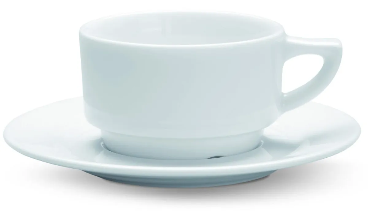 Tasse à expresso rond blanc porcelaine 9 cl Ø 7 cm Cafett - PRO.MUNDI Discount