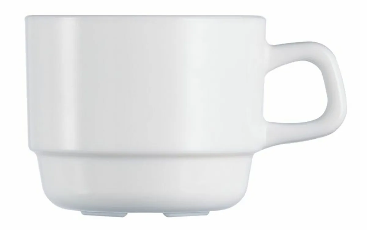 Tasse à expresso rond blanc verre opal 8 cl Ø 6 cm Restaurant - ARCOROC New