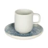 Tasse expresso rond bleu grès émaillé 9 cl Ø 5,5 cm Ice - ACCOLADE Clearance