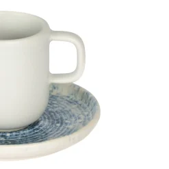 Tasse expresso rond bleu grès émaillé 9 cl Ø 5,5 cm Ice - ACCOLADE Clearance