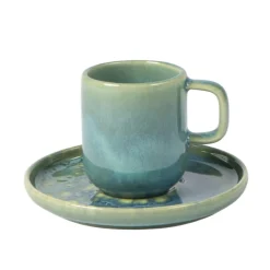 ACCOLADE Tasse expresso rond bleu grès émaillé 9 cl Ø 5,5 cm Magic Sale
