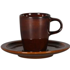 Tasse à expresso rond cuivre porcelaine vitrifiée 9 cl Ø 5,8 cm stone Ease - RAK Best
