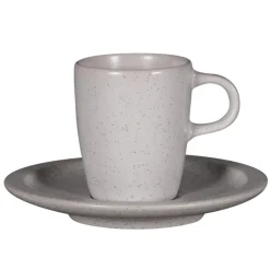 RAK Tasse à expresso rond gris porcelaine vitrifiée 9 cl Ø 5,8 cm stone Ease Outlet