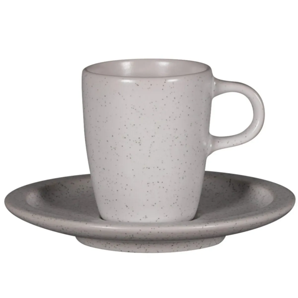 RAK Tasse à expresso rond gris porcelaine vitrifiée 9 cl Ø 5,8 cm stone Ease Outlet