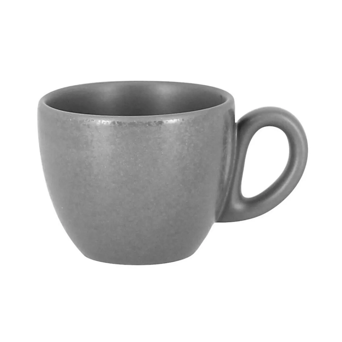 RAK Tasse à expresso rond gris porcelaine vitrifiée 8 cl Ø 6,5 cm Shale