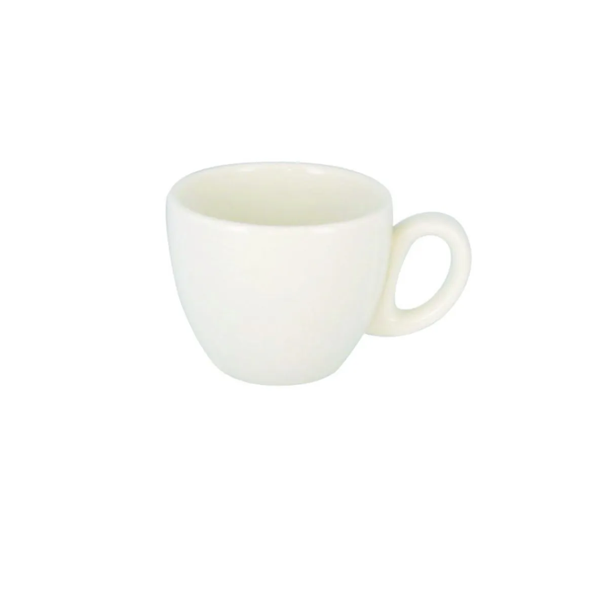 RAK Tasse à expresso rond ivoire porcelaine vitrifiée 8 cl Ø 6,5 cm Barista Hot