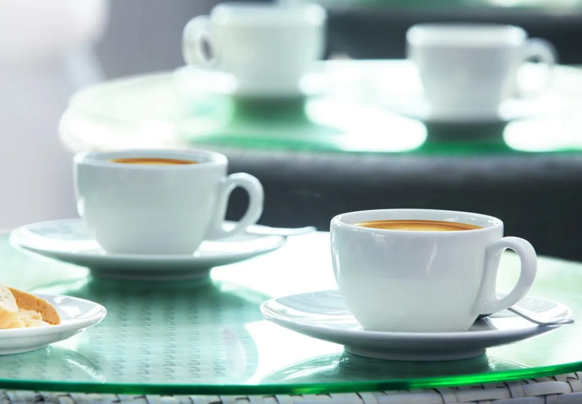 RAK Tasse à expresso rond ivoire porcelaine vitrifiée 8 cl Ø 6,5 cm Barista Hot