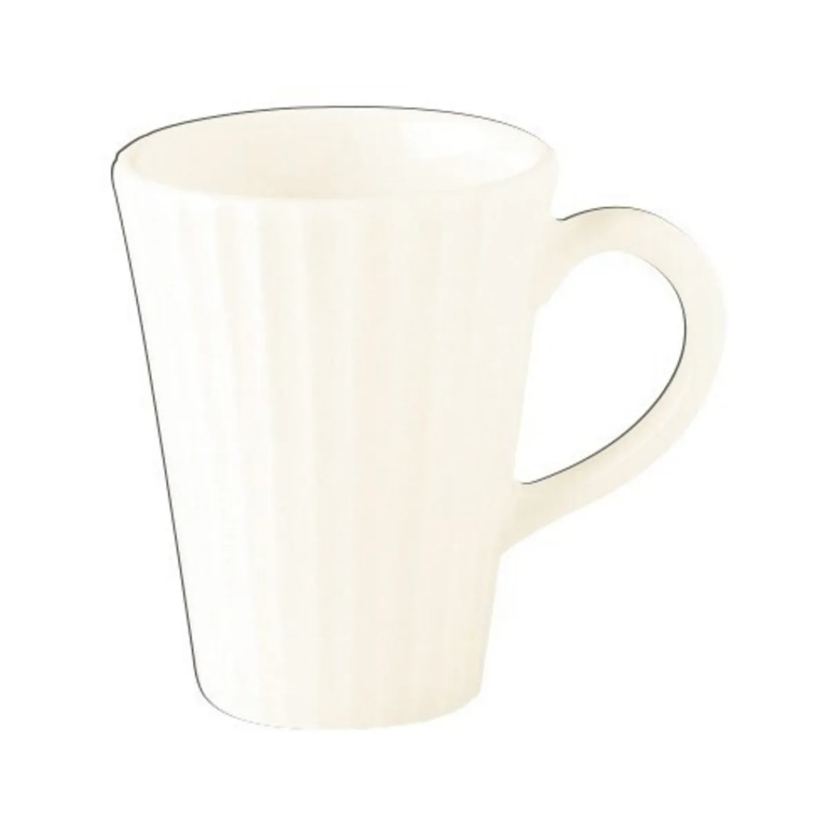 RAK Tasse à expresso rond ivoire porcelaine vitrifiée 9 cl Ø 5,5 cm Metropolis Hot