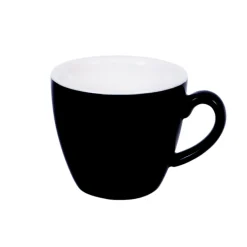 Tasse à expresso rond noir porcelaine 10 cl Ø 6,3 cm Emotions - PRO.MUNDI Discount