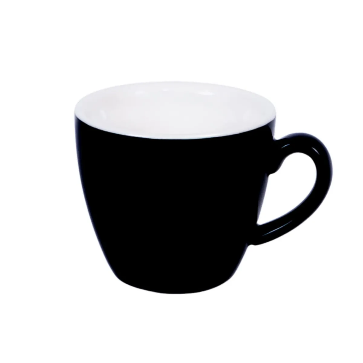 Tasse à expresso rond noir porcelaine 10 cl Ø 6,3 cm Emotions - PRO.MUNDI Discount