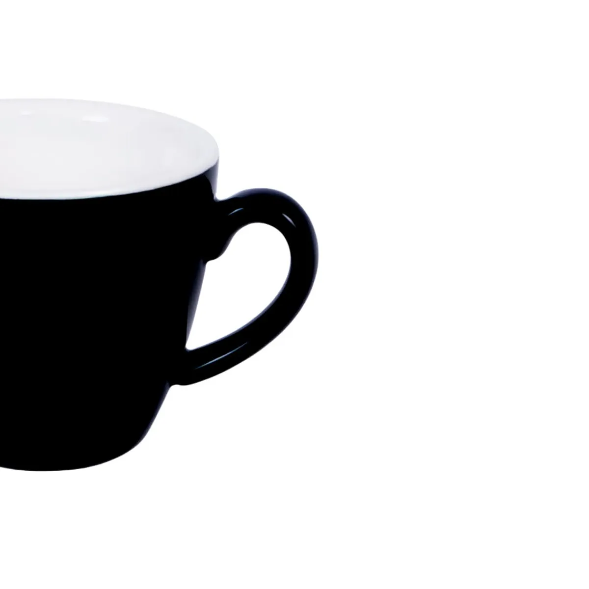 Tasse à expresso rond noir porcelaine 10 cl Ø 6,3 cm Emotions - PRO.MUNDI Discount