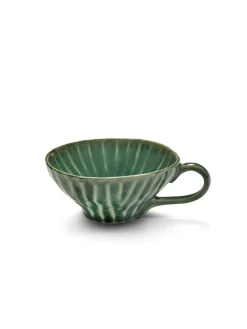 Tasse à expresso rond vert grès émaillé 10,7 cm Ø 10,7 cm Verde Lanza - SERAX Best