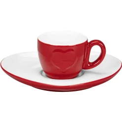 Tasse à expresso rouge porcelaine 9 cl Ø 6,7 cm  Cliché - RAK New