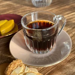 Tasse à expresso transparent verre pressé 9 cl Ø 6,1 cm Ouessant - LA ROCHERE Outlet