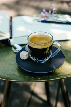 Tasse à expresso transparent verre pressé 9 cl Ø 6,1 cm Ouessant - LA ROCHERE Outlet