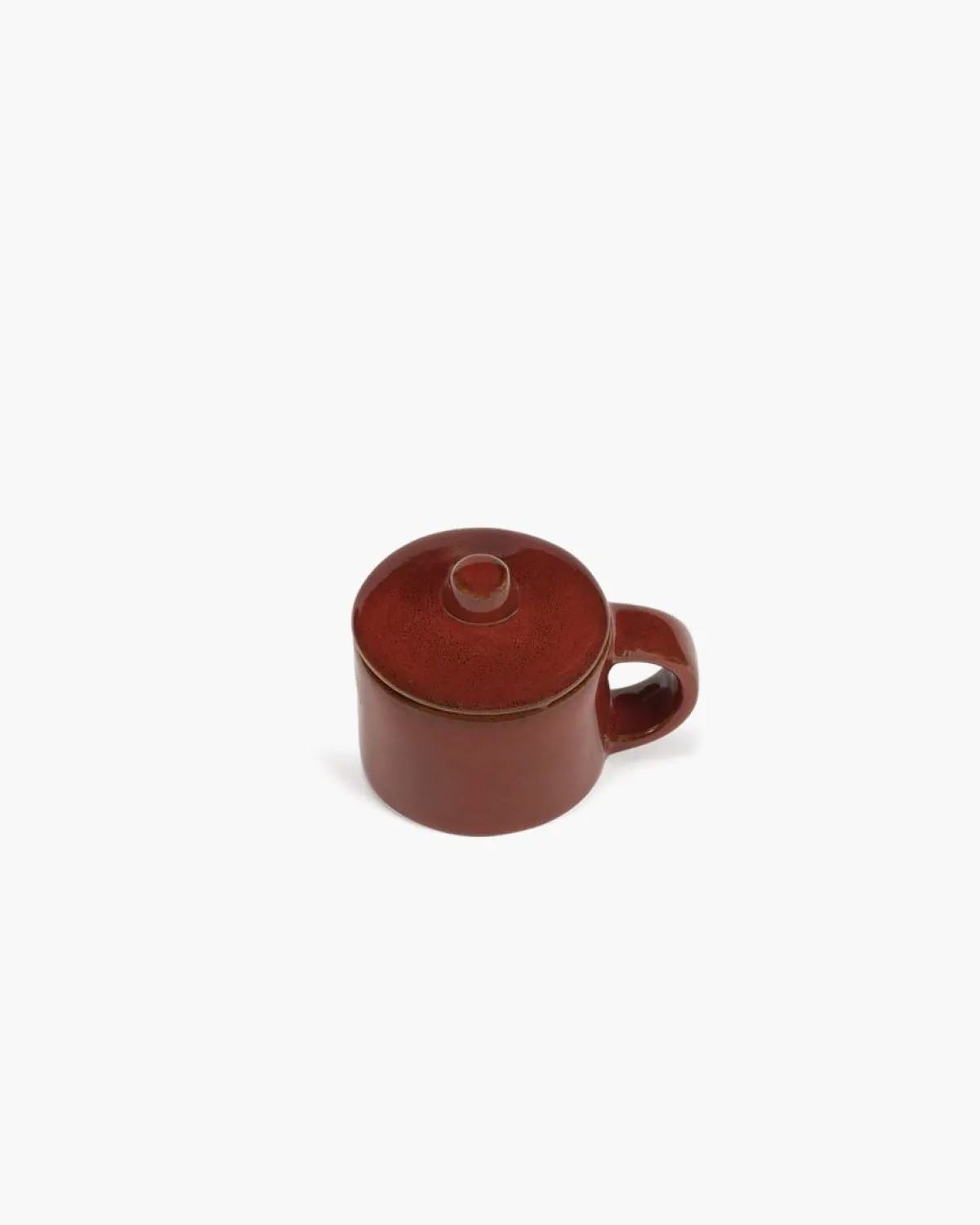 Tasse à ristretto rond Venetian red grès émaillé 6 cl 7,5 cm La Mère - SERAX Online