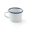 HENDI Tasse rond blanc acier émaillé 12 cl Ø 7 cm Outlet