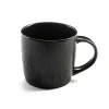 Tasse rond noir grès émaillé 28 cl Magma - MEDARD DE NOBLAT Discount