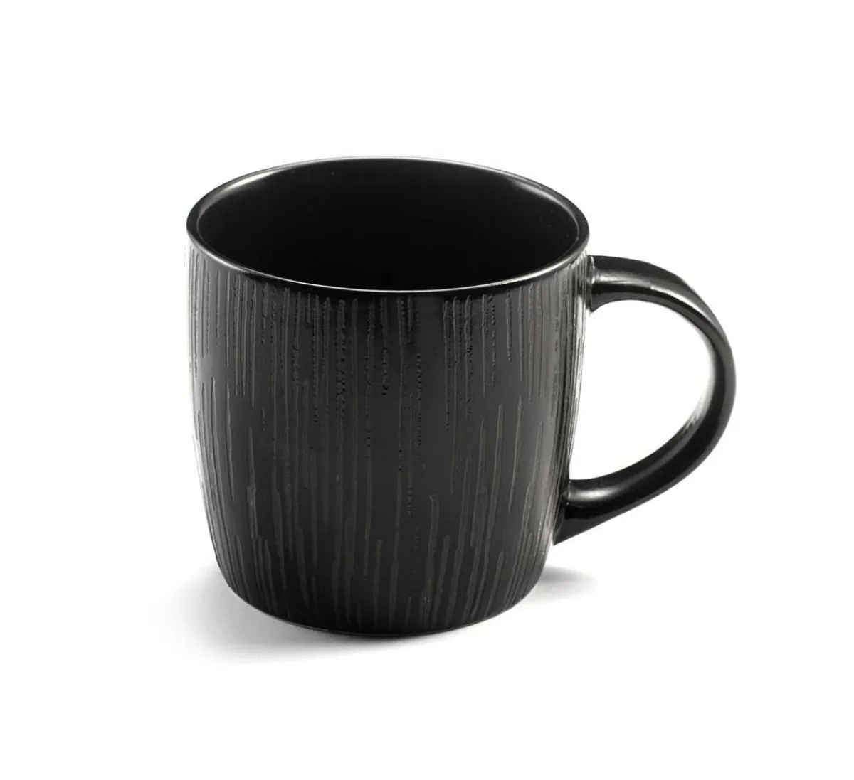 Tasse rond noir grès émaillé 28 cl Magma - MEDARD DE NOBLAT Discount
