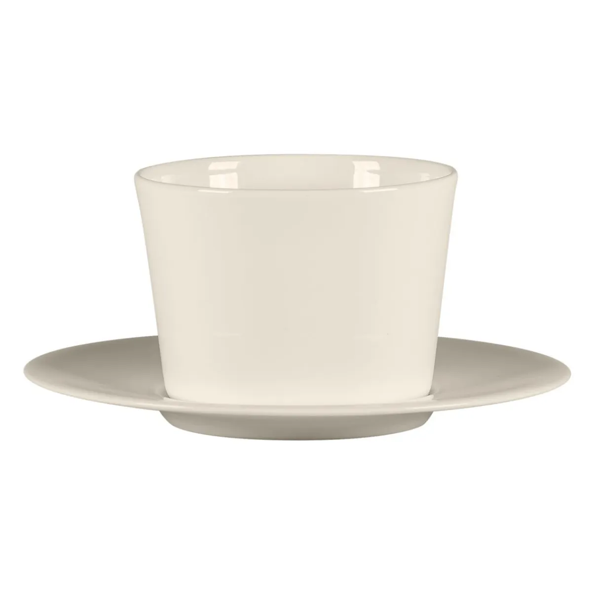 Tasse sans anse rond blanc porcelaine bone china 23,7 cl Ø 8,9 cm Fedra - RAK Outlet