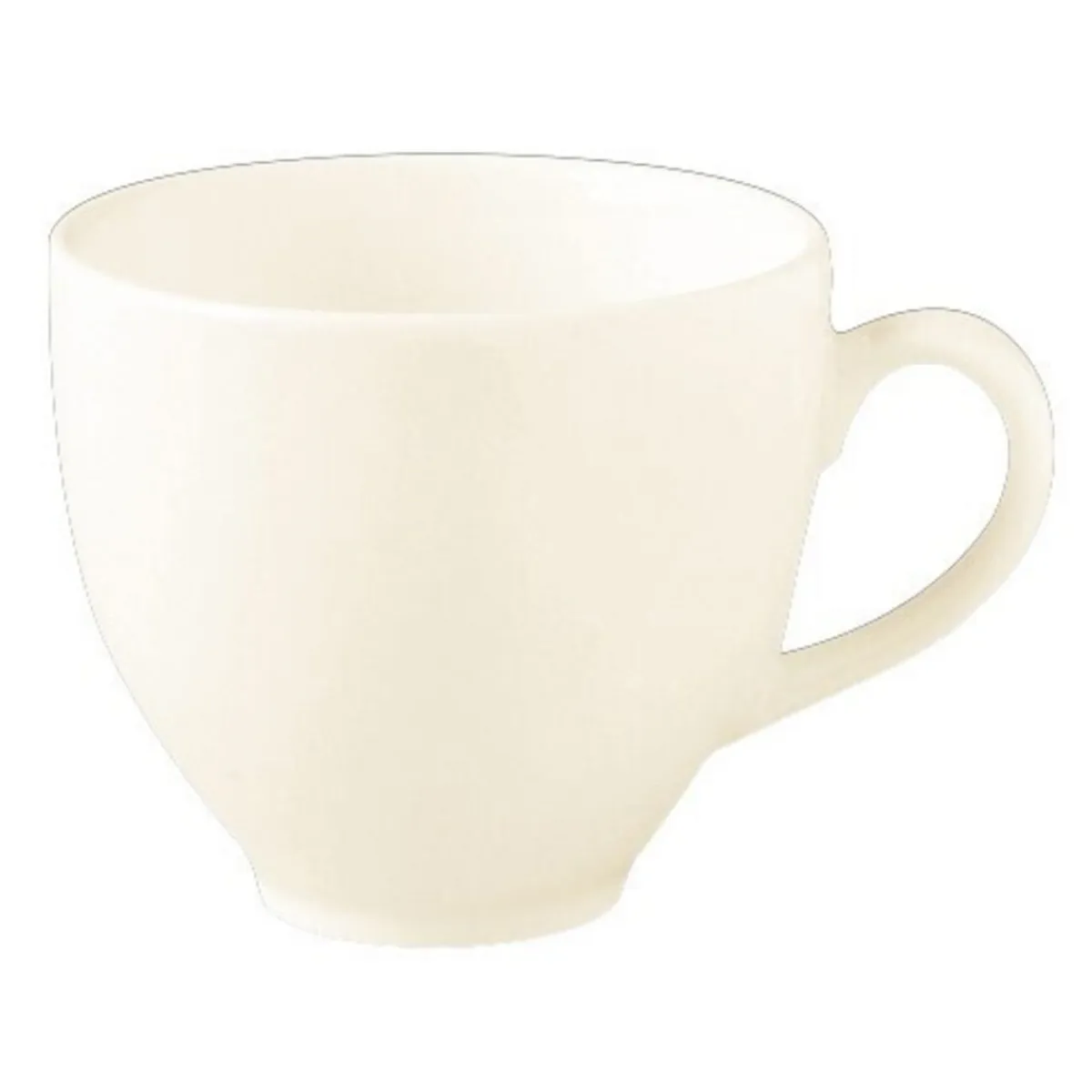 Tasse à thé/café rond ivoire porcelaine vitrifiée 23 cl Ø 8,5 cm Classic Gourmet - RAK Hot