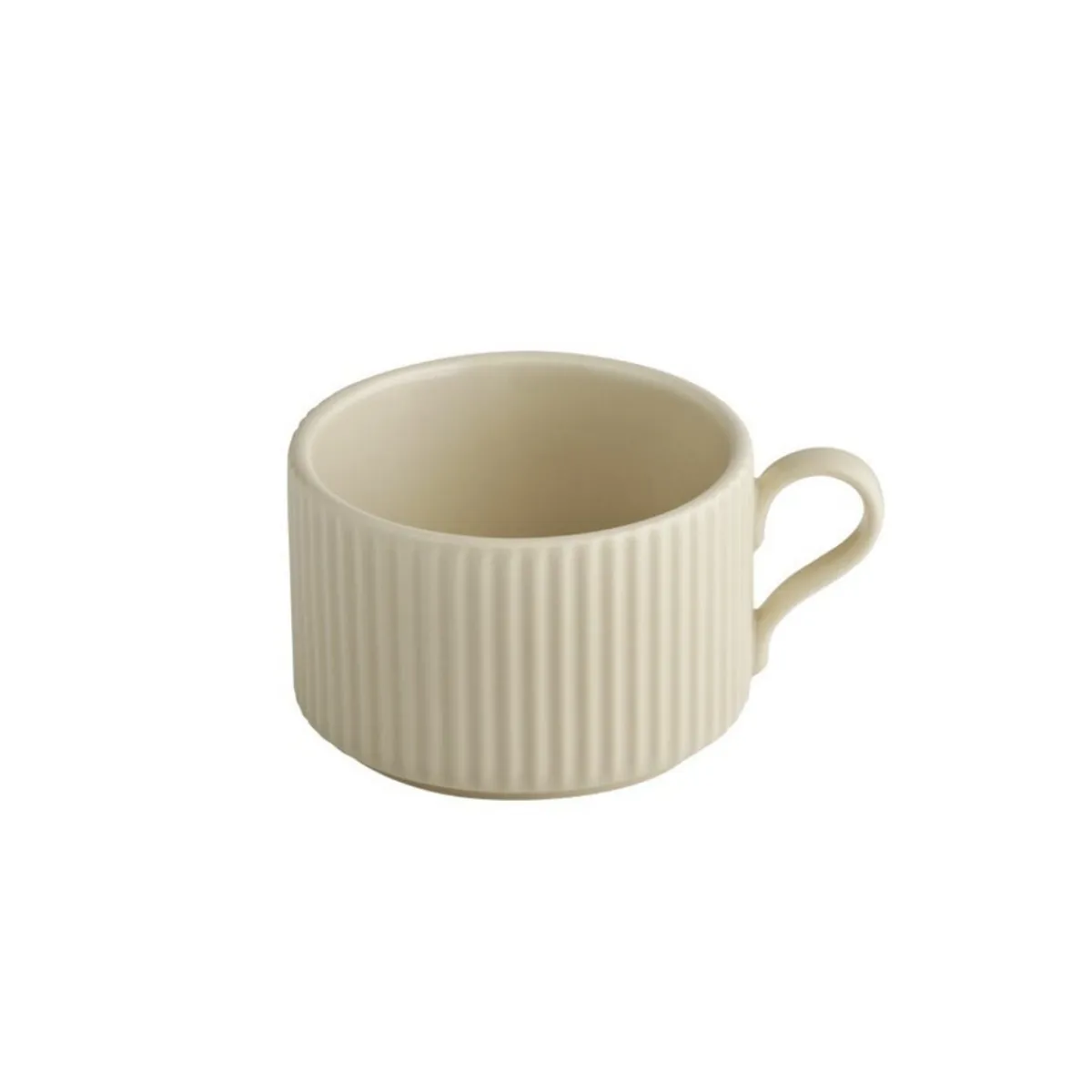 Tasse à thé empilable rond beige porcelaine 20 cl Ø 9 cm The Grid - APS Sale