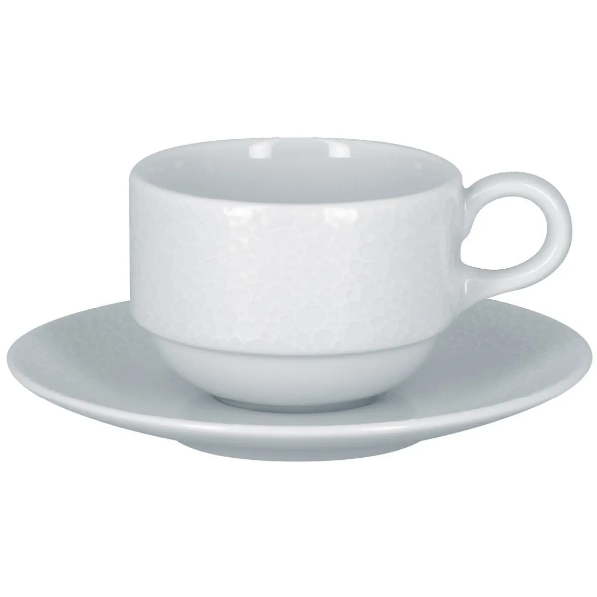 RAK Tasse à thé empilable rond blanc porcelaine 23 cl Ø 8,5 cm Charm Best