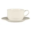Tasse à thé empilable rond blanc porcelaine bone china 25 cl Ø 9,2 cm Bravura - RAK Best