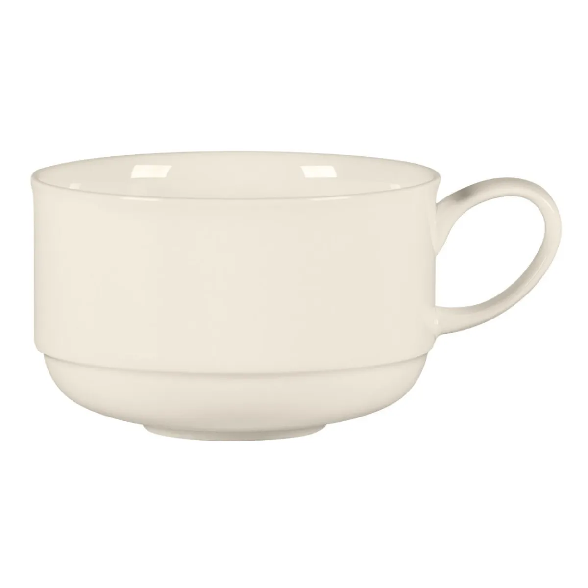 Tasse à thé empilable rond blanc porcelaine bone china 25 cl Ø 9,2 cm Bravura - RAK Best