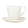 Tasse à thé ivoire porcelaine vitrifiée 23 cl Ø 8 cm Swirls - RAK Hot