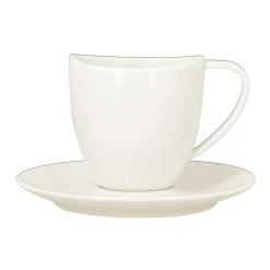 Tasse à thé ivoire porcelaine vitrifiée 23 cl Ø 8 cm Swirls - RAK Hot