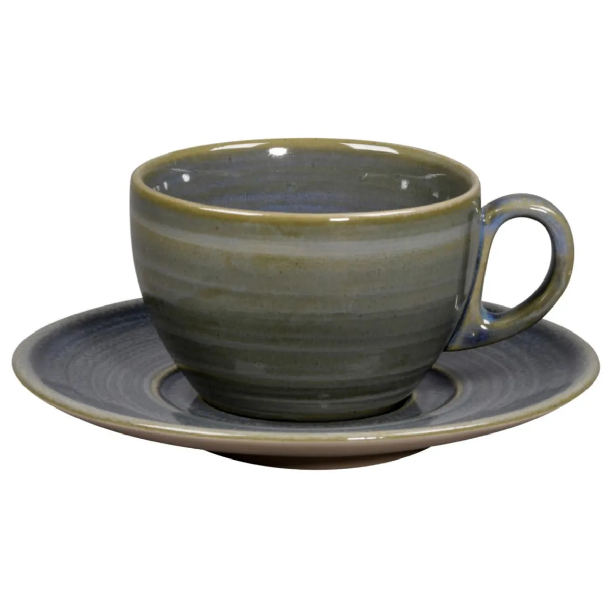 RAK Tasse à thé Jade porcelaine vitrifiée 23 cl Ø 9 cm stone Spot Discount