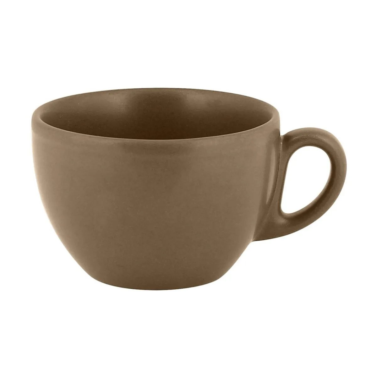 Tasse à thé marron porcelaine vitrifiée 23 cl Ø 9 cm Genesis - RAK Discount