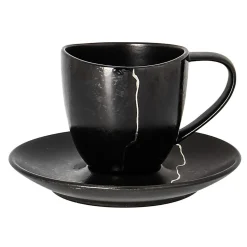 RAK Tasse à thé noir porcelaine 23 cl Ø 8 cm Kintzoo Outlet