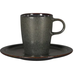 RAK Tasse à thé noir porcelaine vitrifiée 20 cl Ø 7 cm stone Ease Best