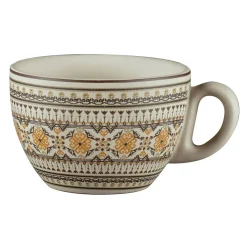 Tasse à thé rond Argila Décor Genoa porcelaine 23 cl Ø 9 cm Earth - RAK New