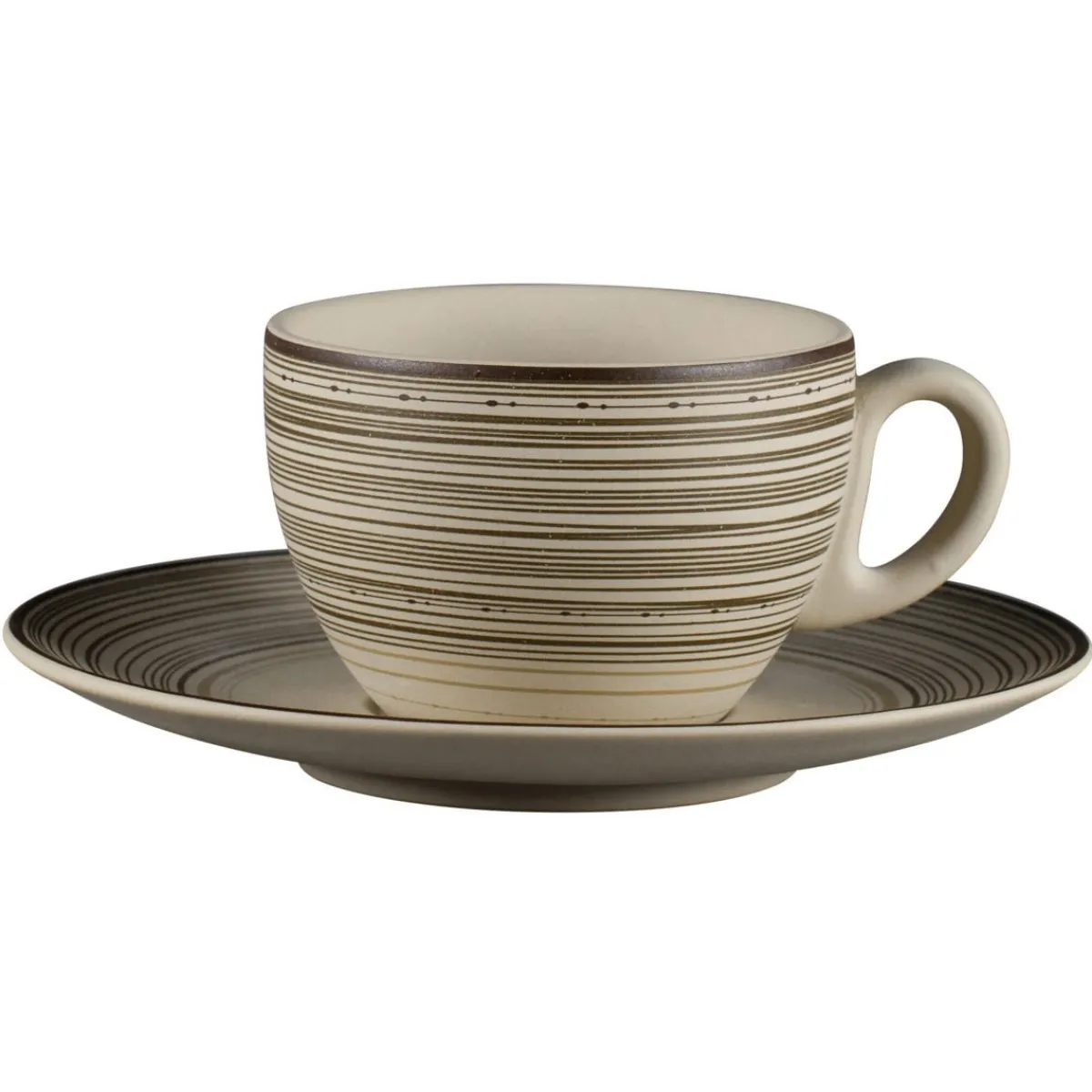 RAK Tasse à thé rond Argila Décor Larissa porcelaine 23 cl Ø 9 cm Earth New