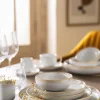 Tasse à thé rond beige grès émaillé 21 cl Ø 8,5 cm Sand - ACCOLADE Discount