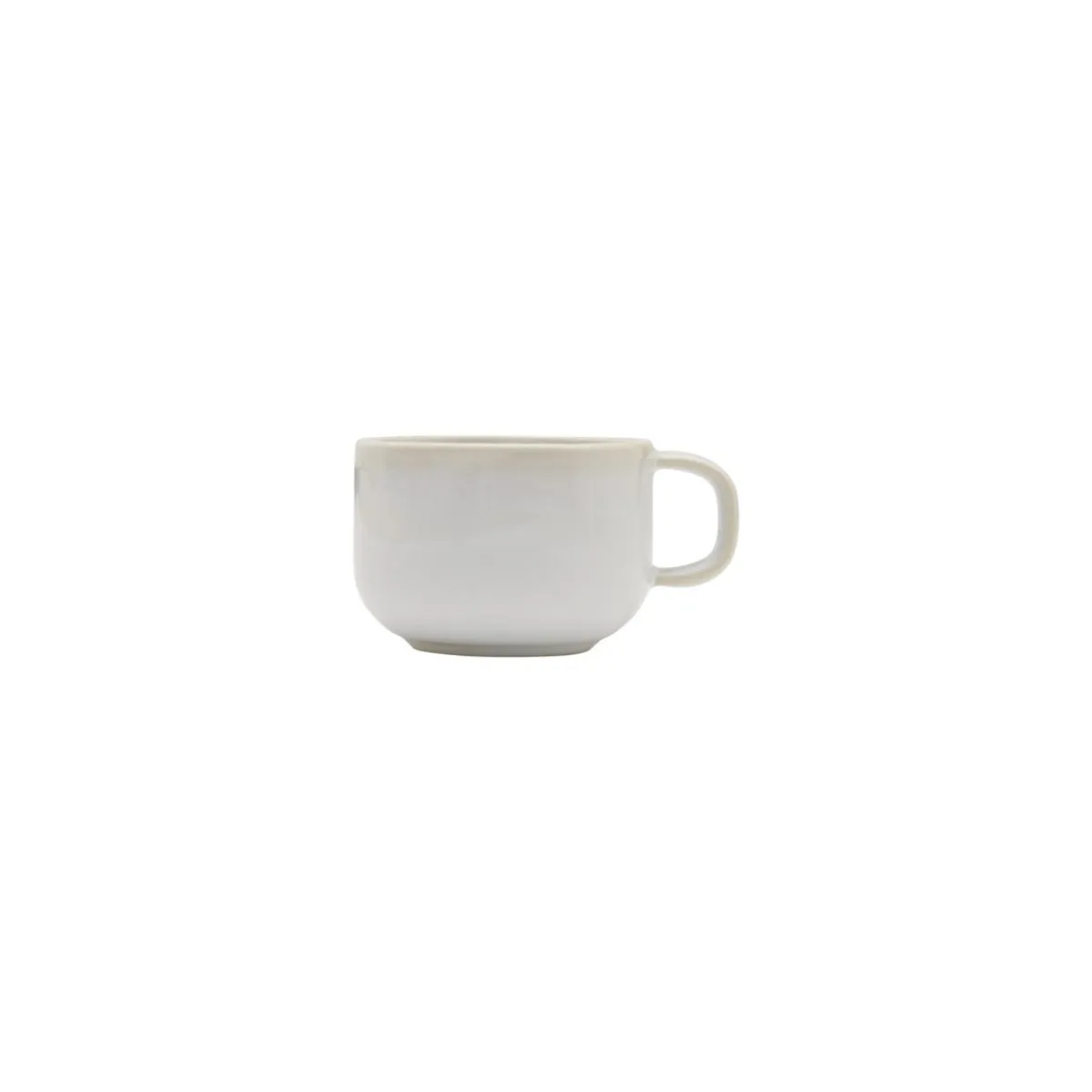Tasse à thé rond beige grès émaillé 21 cl Ø 8,5 cm Sand - ACCOLADE Discount